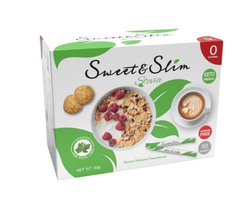 Picture of Sweet Sweet and Slim Stevia Natural Sweetener 50 Sachets