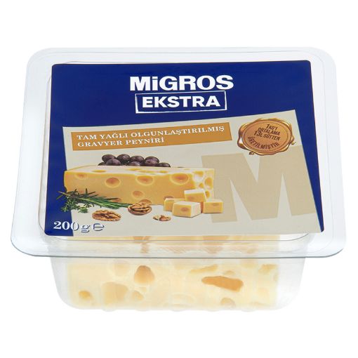 Picture of Migros Extra Full Fat Ripened Gruyere Cheese 200 G