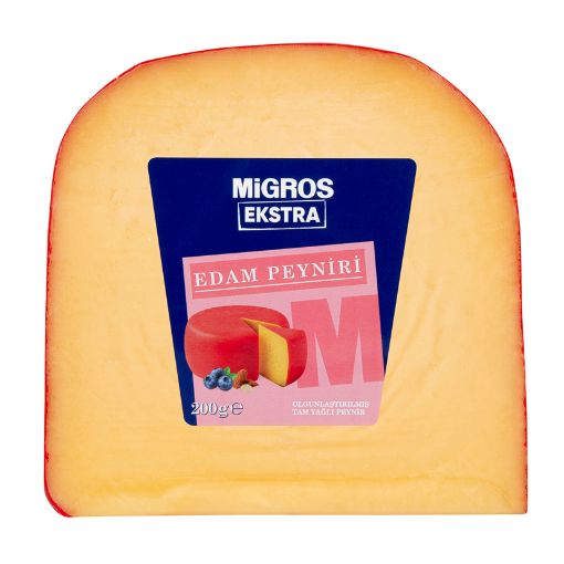 Picture of Migros Extra Edam Ripened Full Fat Cheese 200 G