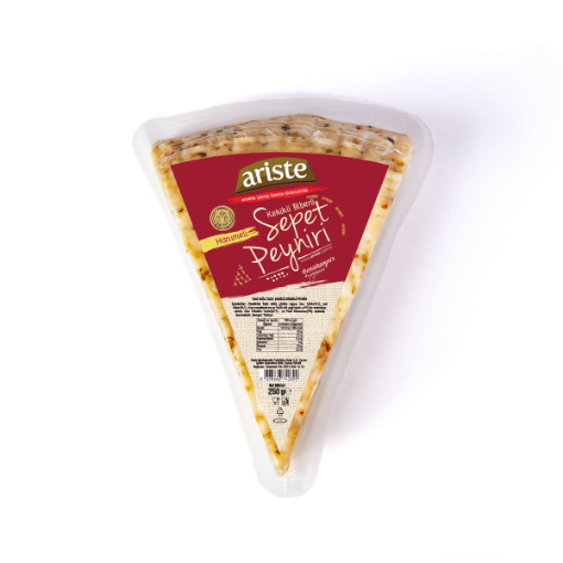 Picture of Ariste Thyme and Pepper Flavored Full Fat Basket Cheese 250 gr