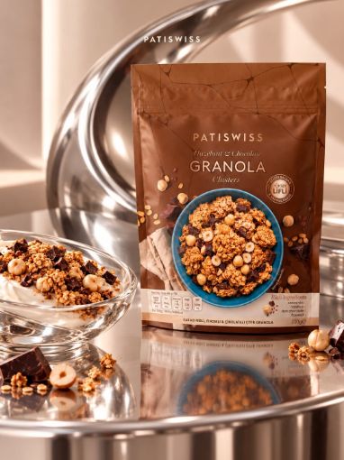 Picture of Patiswiss Hazelnut and Chocolate Granola Clusters 200 G