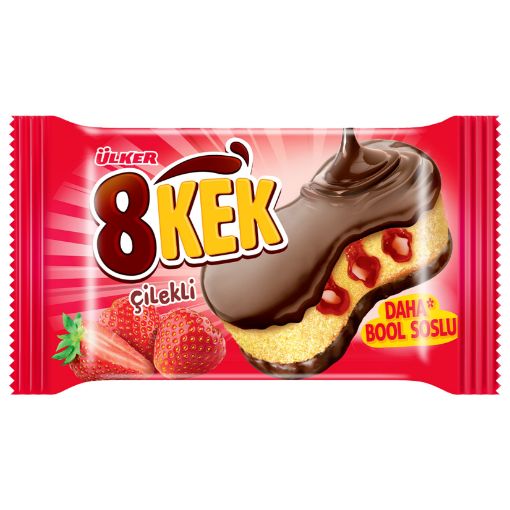 Picture of Ulker 8 Strawberry Cakes 55g