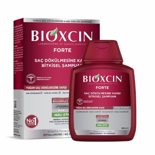Picture of Bioxcin Forte Herbal Shampoo For Intensive Hair Loss 300 ml