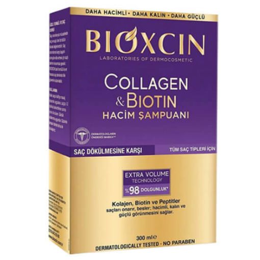 Picture of Bioxcin Collagen and Biotin Volumizing Shampoo 300 ml